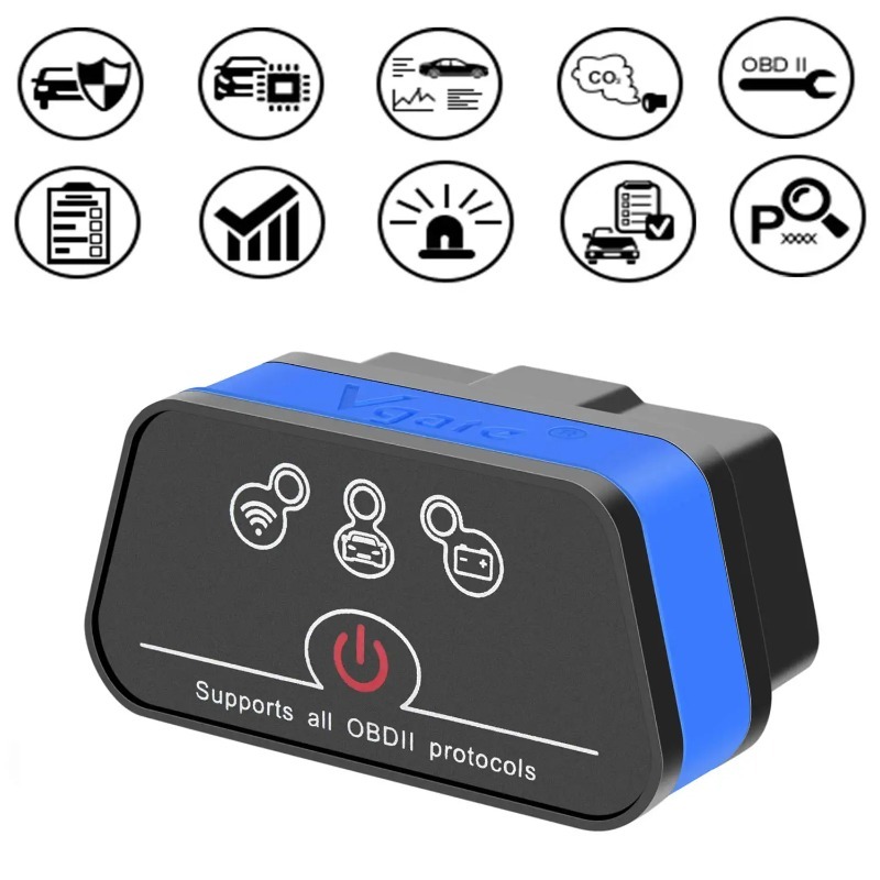 ELM327 V2.2 Bluetooth/Wi Fi OBD2 車診断スキャンツール、Android/iOS と互換性があり、複数の言語をサポート