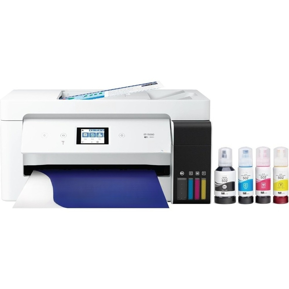 ワイヤレス カラー オールインワン スーパータンク プリンター (スキャナー、コピー機、FAX 13x19 インチ EcoTank 付き)
