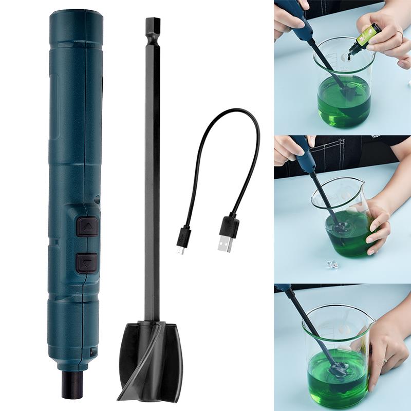 電気撹拌機プラスチック撹拌棒 DIY エポキシ樹脂接着剤混合スティック手作りジュエリー作成ツール樹脂ミキサーアクセサリー