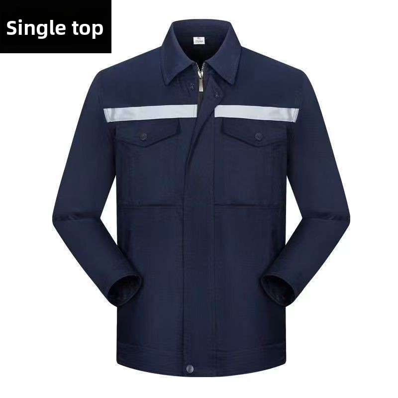 作業服セット 反射ストリップ 安全男性作業服セット 耐摩耗性工場作業場建設現場作業服
