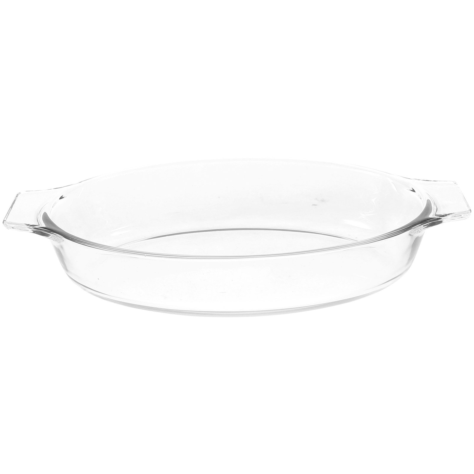 ダブルハンドルガラスグラタン皿クリアパイプレートオーブン安全ローストパン耐熱ベーキングプレートキッチン用品