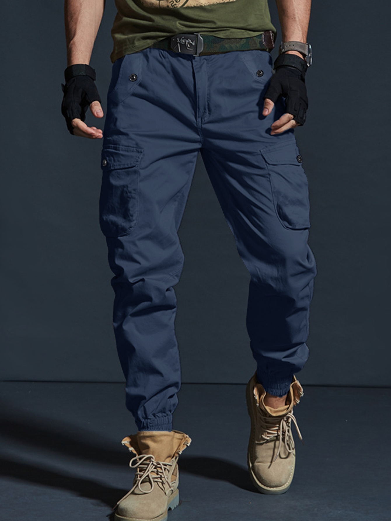メンズタクティカルカーゴパンツクラシックアウトドアハイキングトレッキング男性戦術ジョガーパンツ軍事マルチポケットズボン