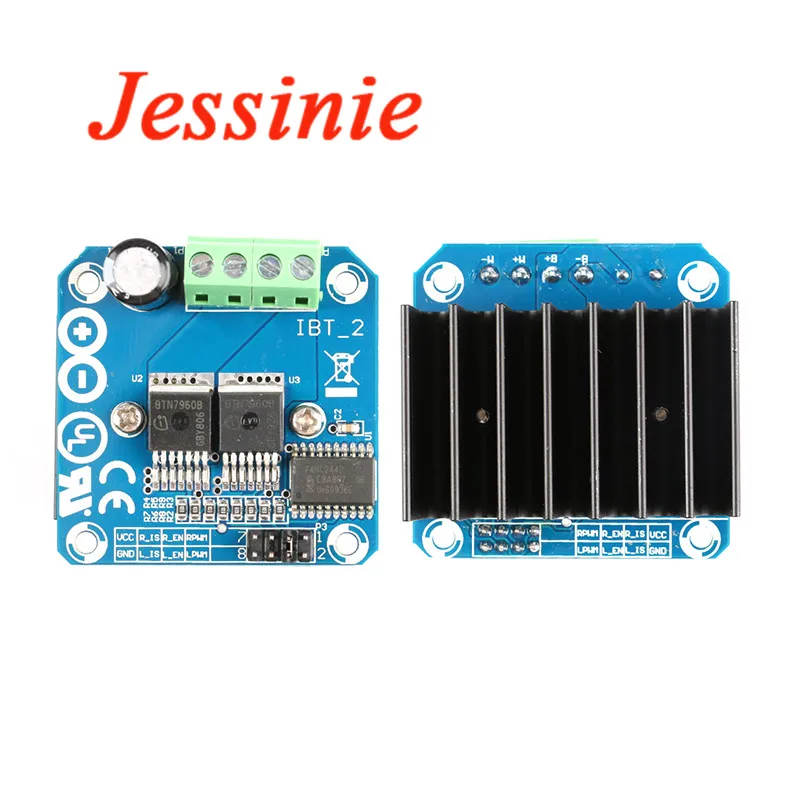BTN7960 BTS7960 43A High-power Motor Drive Module 74HC224 H-bridge Semiconductor Refrigeration Smart DIY Car Drive Control