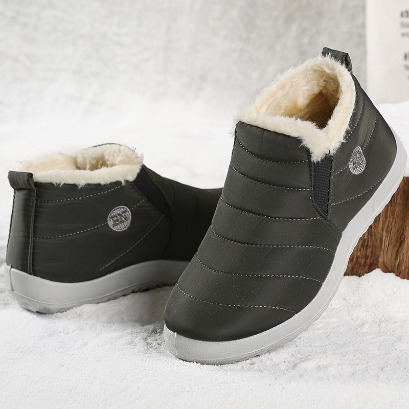 男性ブーツ保温冬の靴男性アンクルブーツ毛皮の靴 Bota Ş Hombre カップルスノーブーツ冬のカジュアルシューズブーツ男性
