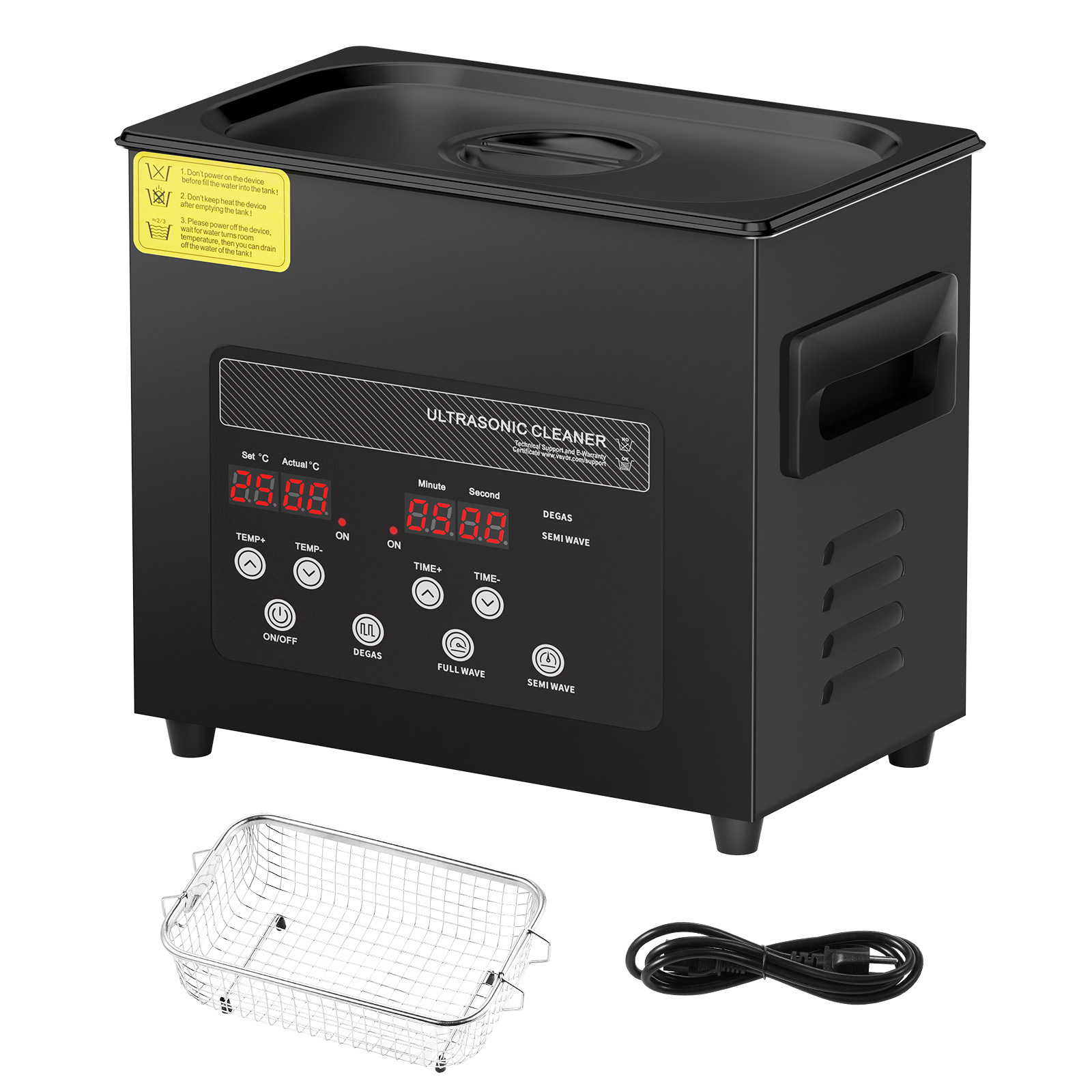 SucceBuy 2L 3L 6L 10L 15L 超音波クリーナー Lave-Dishes ポータブル洗濯機食器洗い機超音波家電、タイマー付き