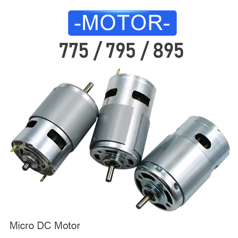 775 795 895 高トルクハイパワー DC モーター 12V 24V ダブルボールベアリング高速モーター電動工具
