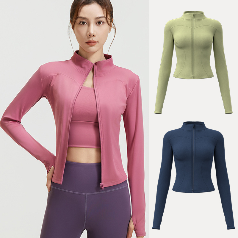 2026 春夏の新ヨガ服ウインドブレーカー WomanRunning 長袖トレーナースポーツジャケット女性ワークアウトトップスアクティブウェア
