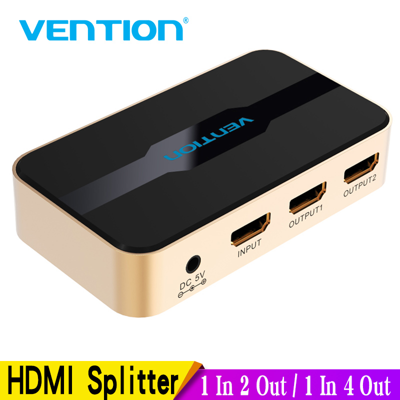 Vention HDMI スプリッター 1x2 4k 3D スプリッター HDMI スイッチアダプター 1 で 2 アウト電源付き Xbox アンプ HDCP 新しい