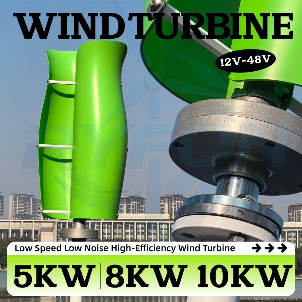 リニアモーターカー 48V 3 相 AC 出力風力タービン 5000W 風力タービン 8000W MPPT コントローラー付きフリーエネルギー発電機 10000W
