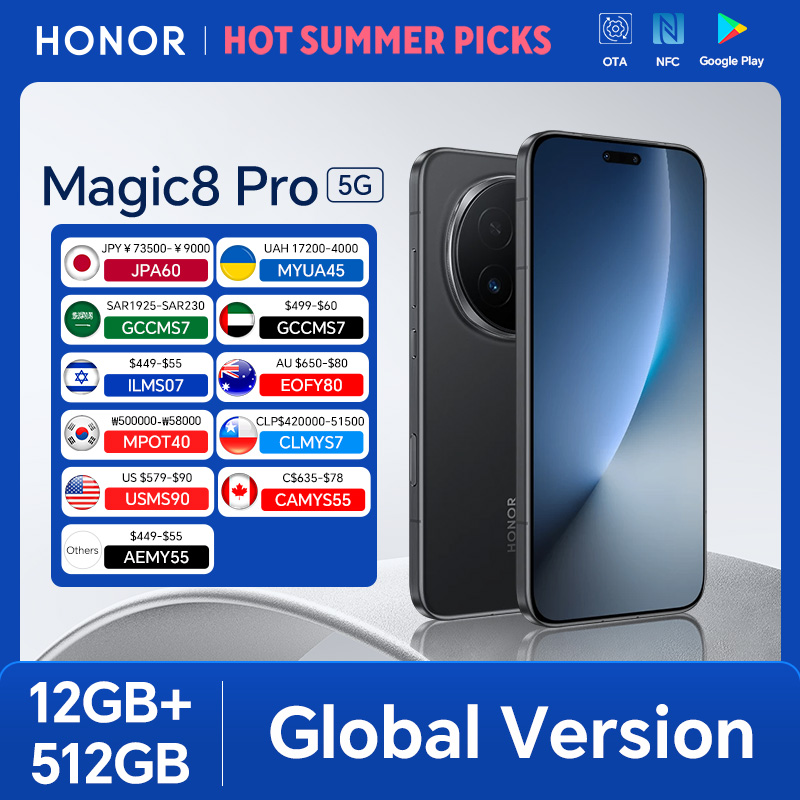 2026 新しい HONOR Magic8 Pro グローバル バージョン 12GB 512GB 6.71 ''120Hz OLED スクリーン 200MP カメラ 7100mAh 100W スーパーチャージ Android 16
