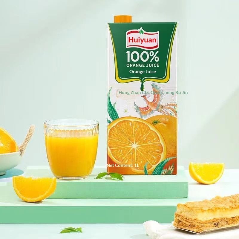 Huayuan 100% オレンジジュース ドリンク フルーツ&野菜ジュース 1L*12 箱 中国製 賞味期限 12 ヶ月 バルク在庫あり