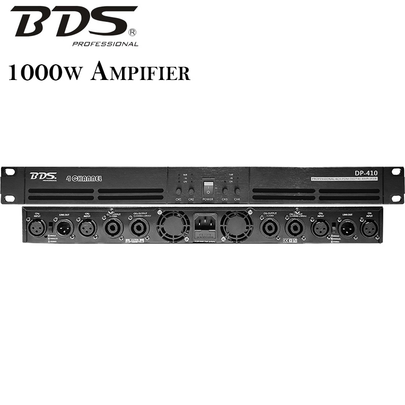 BDS PM-410 4 チャンネル デジタル ミキサー アンプ 2000W – 2025 ライブ S 用高度な DSP を備えた売れ筋のハイパワー プロオーディオ DJ ミキサー