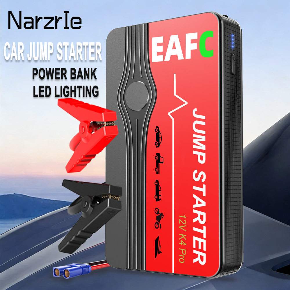 EAFC 2000A/1200A /600A 車の緊急電源車の始動装置自動スターター照明付きポータブルバッテリーパワーバンク