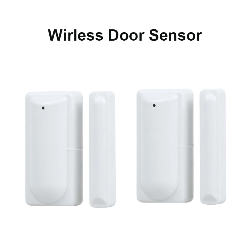 2 ピース/ロット窓ドア警報センサー磁気接触窓センサードアオープン検出 433MHz EV1527 盗難警報システム用