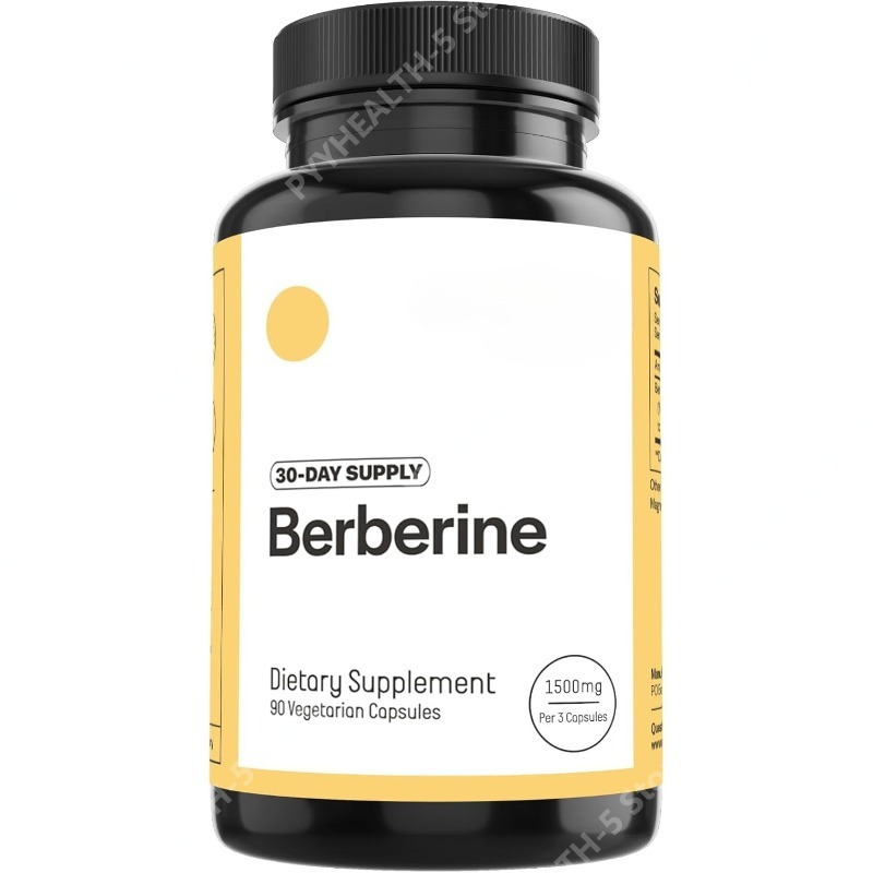 ベルベリン サプリメント 1500mg | 1カプセルあたり500mgのベルベリンが代謝プロファイルをサポートし、ホルモンバランスをサポートします。