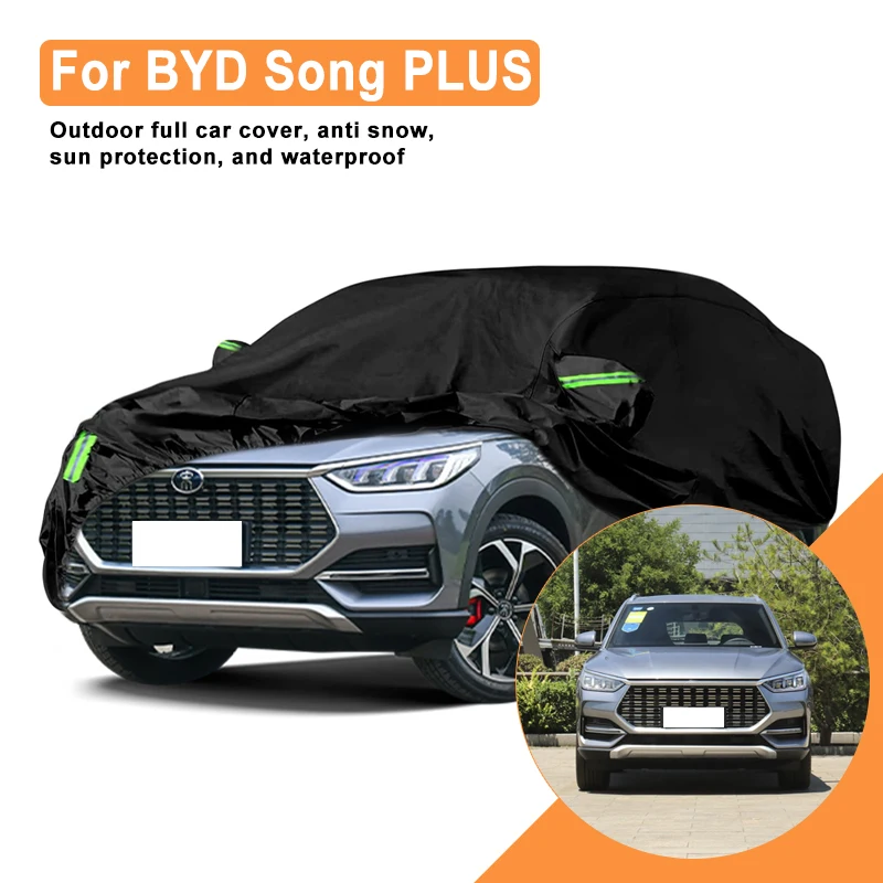 BYD Song PLUS 車フルカバー - 屋外防水防雪サンシェード、冬用