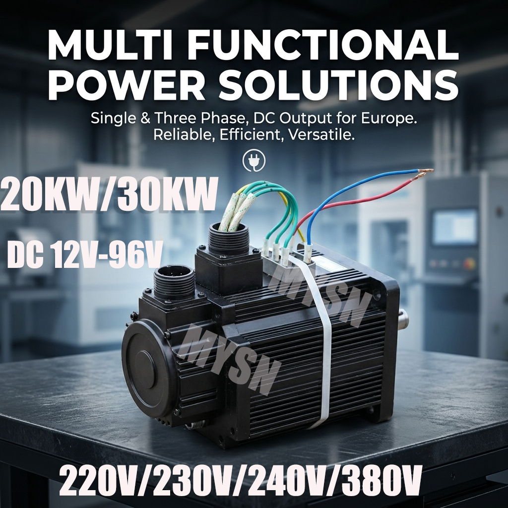 ハイパワー 20KW 30KW 永久磁石発電機 220V 230V 380V 低 RPM オルタネータ DC 出力、家庭用可変速度モーター付き