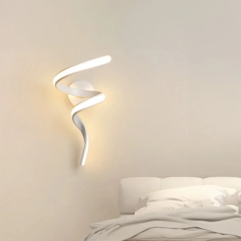 モダンなミニマリスト LED ウォールランプ家の屋内装飾壁取り付け用燭台リビングルームベッドルームベッドサイド Lustres 背景ライト装飾