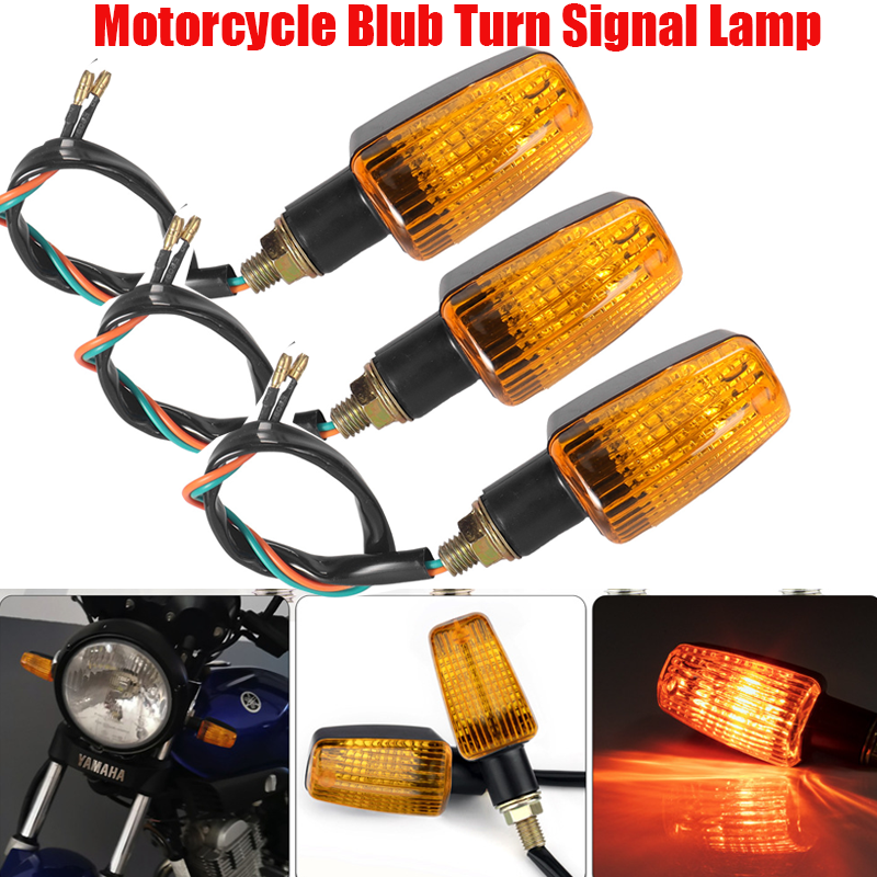 4 個ユニバーサルオートバイブラブターンシグナルランプウインカーライトウインカー信号アンバーバイクオートバイアクセサリー 12V
