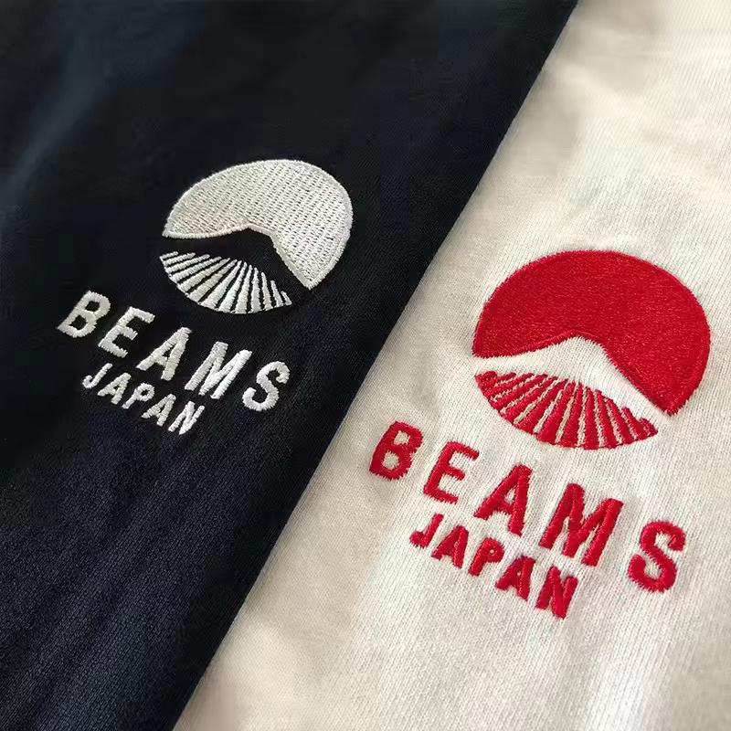 2020ss 富士山刺繍小ロゴ 台湾限定 日本ルーズカップル 半袖