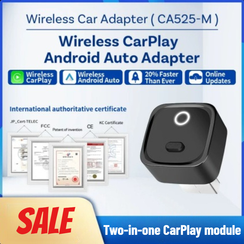 ワイヤレス CarPlay スマートボックスデュアルパーパスモジュールサポート Apple CarPlay Android 自動車マルチメディアインターネットアクセサリー