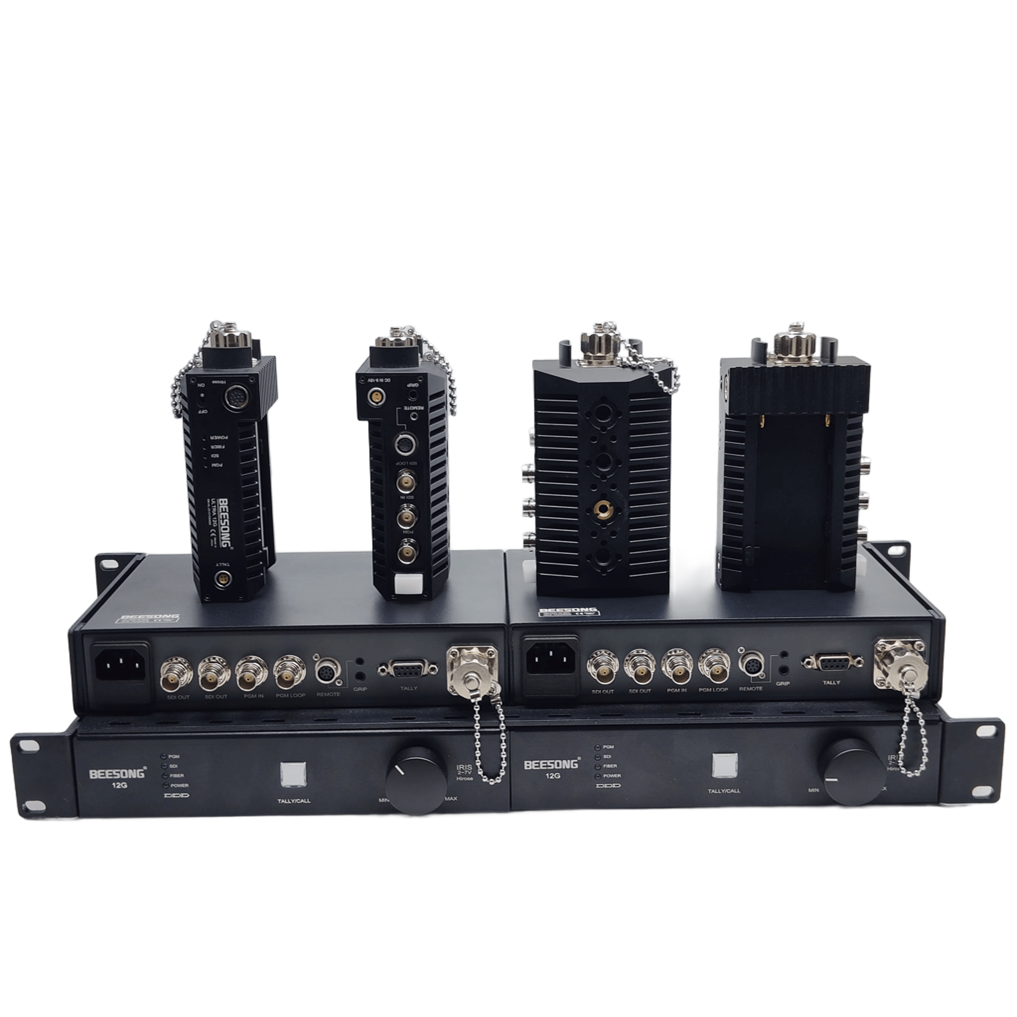Beesong 1RU 4K EFP - ベースステーション付きライブイベント用ファイバーカメラシステム