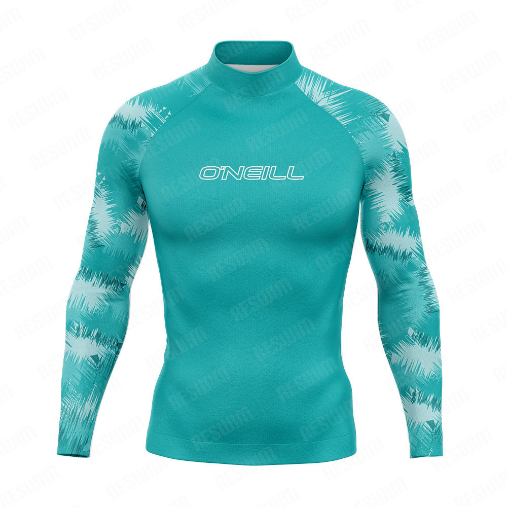 夏メンズラッシュガードサーフィンスーツ水着長袖サーフ Tシャツ UPF 50 水着少年水泳水ビーチスポーツ服