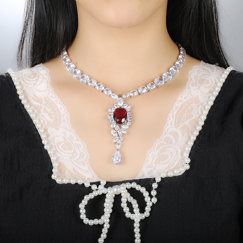 Bijoux ファイン ジュエリー セット ネックレス イヤリング リング ブレスレット Schmucksets 925 スターリングシルバー ジュエリー セット ブライダル ジュエリー セット