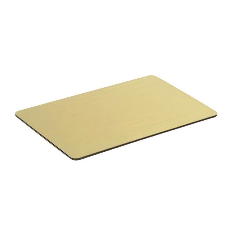 100pcs Rose Gold Multifunctional Aluminum Alloy Card Neat Plate Laser Engraving Sublimation Compatible for Business Festival DIY