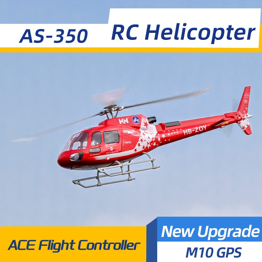 FLYWING AS350 rc ヘリコプター リス 470 フライウィング AS350 スケールヘリコプター ACE フライトコントロール 6CH GPS 3 ブレードローター RTF