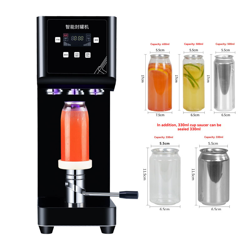全自動インテリジェントアルミ缶シール機ペットボトル缶フィラーシーマービール缶シーラー食品飲料 220V 110V