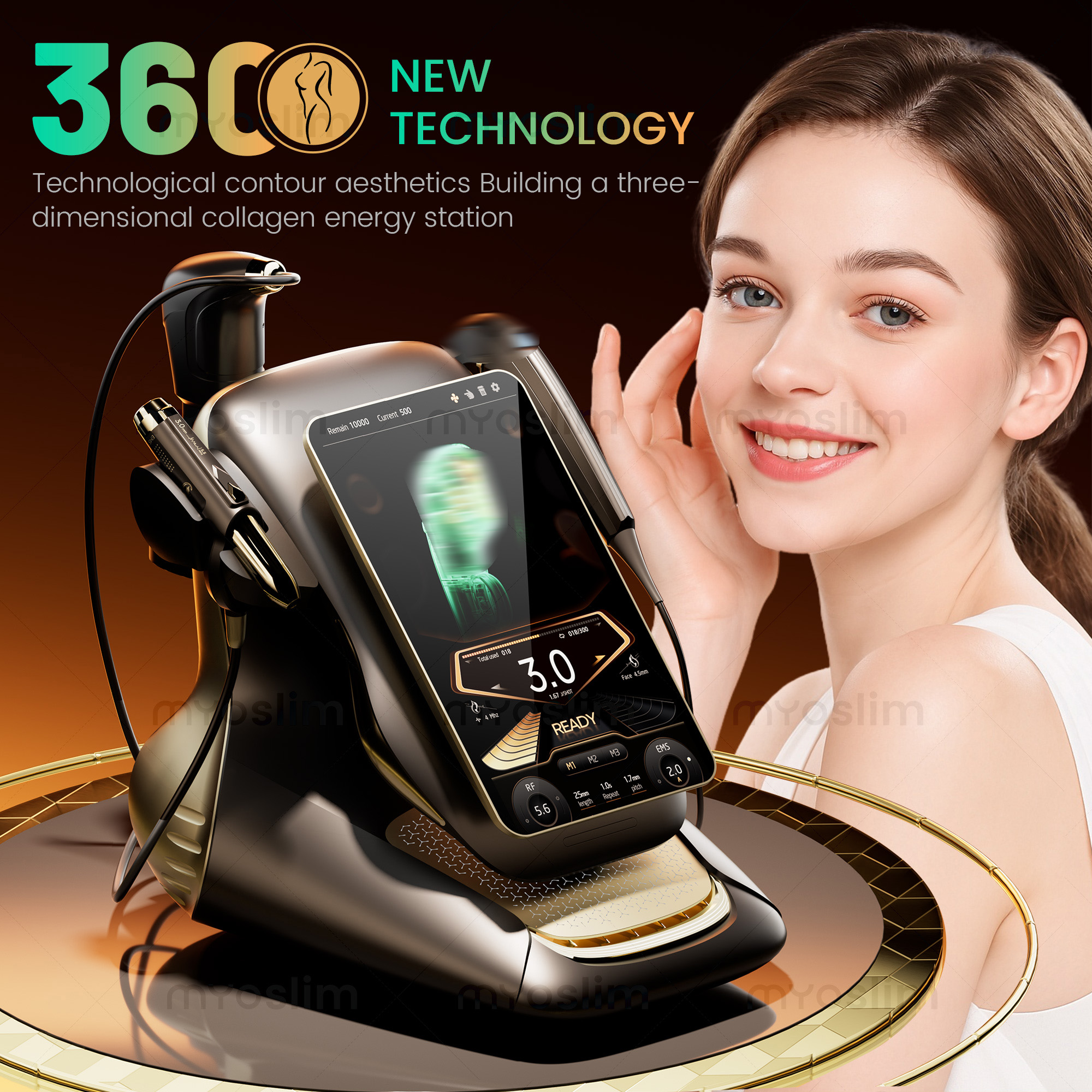 360MAX 25D HIFU 3 1 で非侵襲的な美容機器新デザインアンチエイジングボディ痩身肌引き締めプロフェッショナルサロンマシン