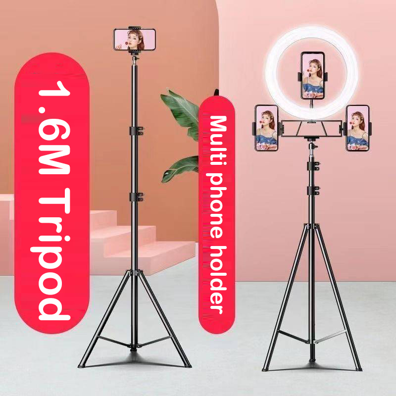 10 インチ LED リングライト写真自撮りリング照明スマートフォン用 3 スタンド付き Youtube メイクアップビデオスタジオ三脚リングライト