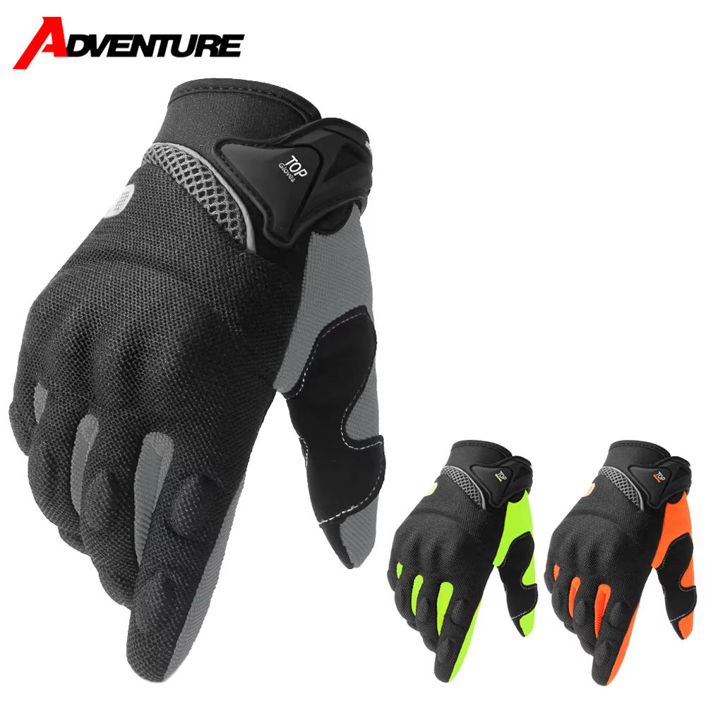 オートバイ手袋モトタッチスクリーン通気性手袋バイクレース乗馬自転車保護 Guantes 夏スポーツグローブ