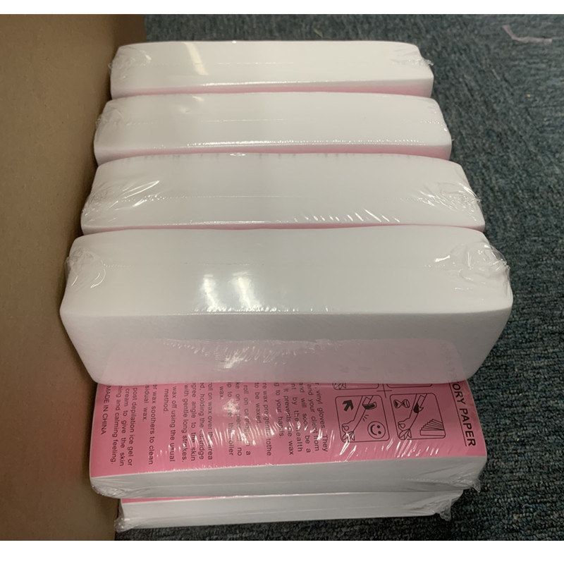 卸売 2000 個不織布ボディ布脱毛ワックスペーパーロール脱毛脱毛器ワックスストリップ紙高品質 2