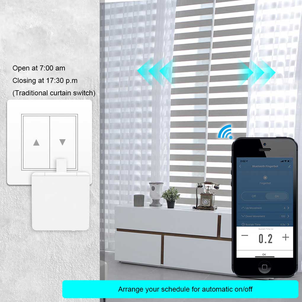 スマートスイッチロボット Bluetooth対応 無線ボタンプッシャー 家電連携 音声アシスタント ライトコントローラー