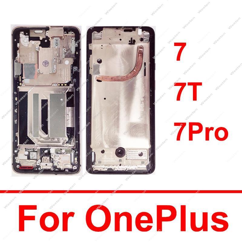 ミドルフレームハウジングカバー OnePlus 1 7 7T 7 プロ 7T プロミドルフレームベゼルシャーシ交換