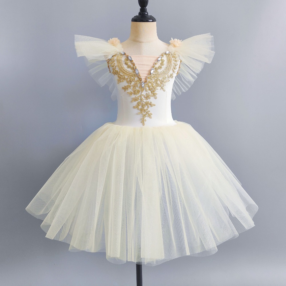 バレエ女の子のドレス服子供ドレス夏のダンス衣装女の子バレエクラシックチュチュ子供バレリン Vestido Infantil