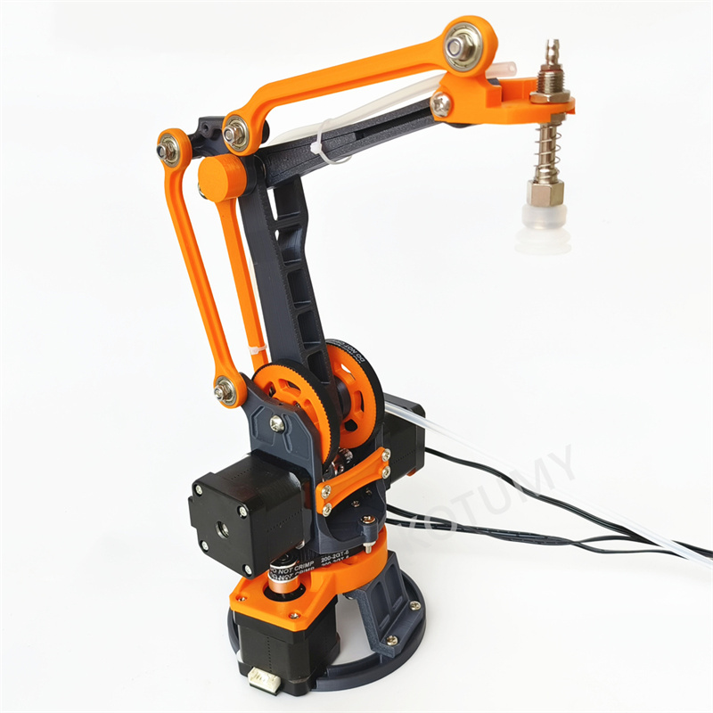 高精度マニピュレータロボットアーム爪ステッピングモータ制御ベルト制限付きメカニカルアーム吸盤付き