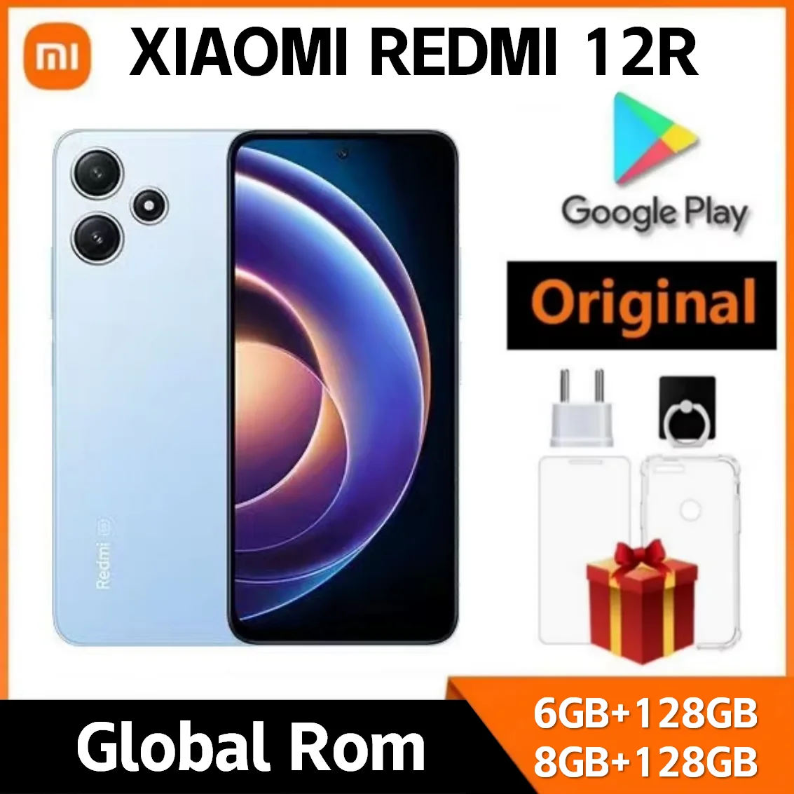 オリジナル Xiaomi Redmi Note 12R 5G スマートフォン 50MP アンドロイド 6.79 インチ MediaTek Dimensity 8200 ウルトラ 140Hz 5000mAh 携帯電話