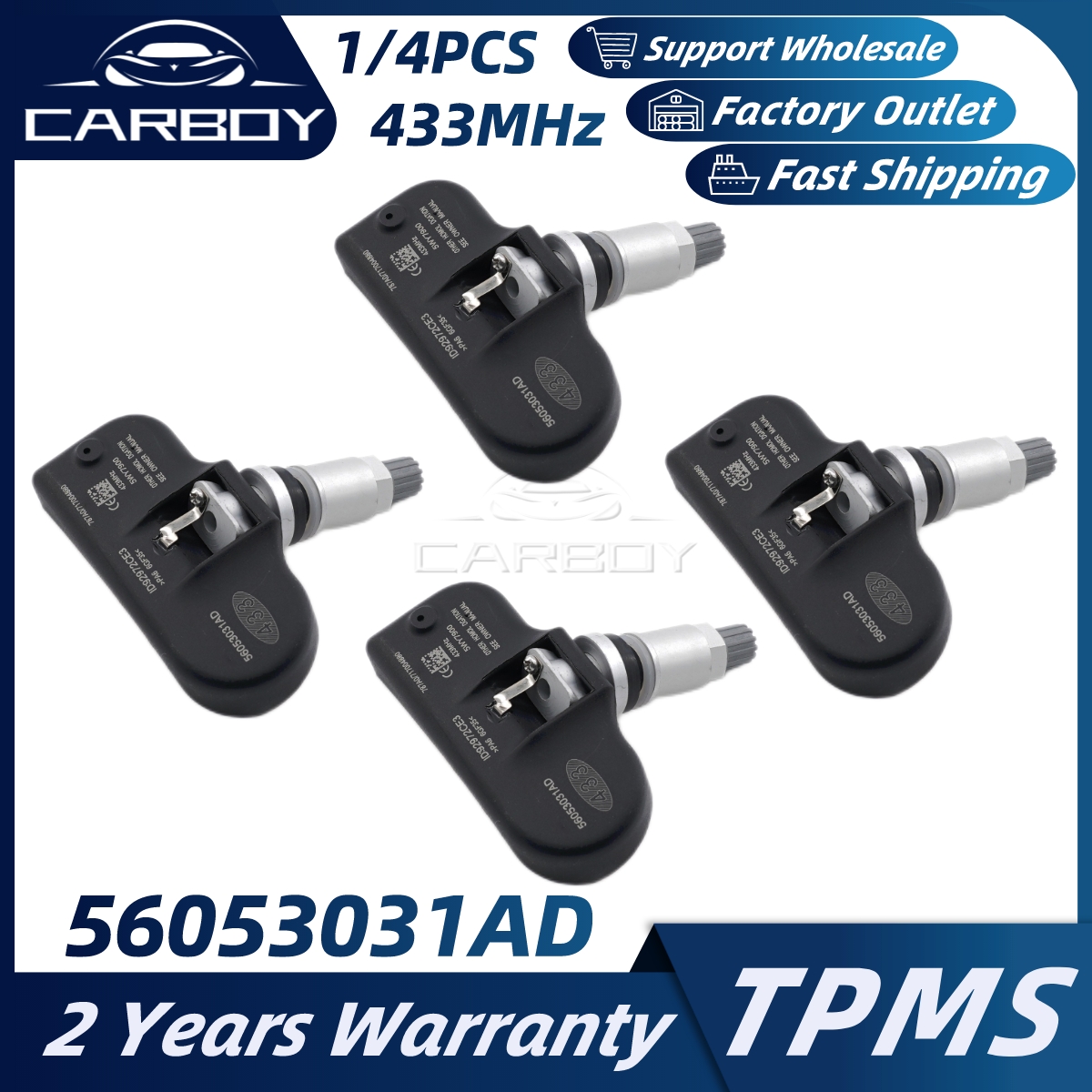 NEVOSA 56053031AD TPMS センサークライスラーダッジチャレンジャージャーニーキャリバー充電器ジープコマンダー 56053031AC タイヤ空気圧 433