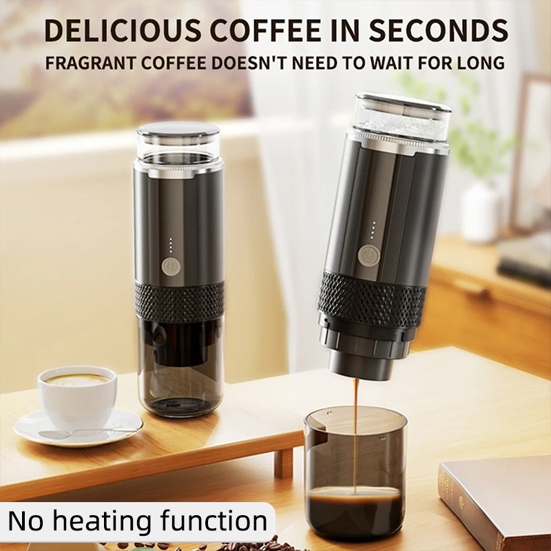 TINSOL ポータブルコーヒーメーカー電動カプセルグラインドコーヒーブリュワーは、挽いたコーヒーと KCUP カプセルコーヒーカプセルに適しています。