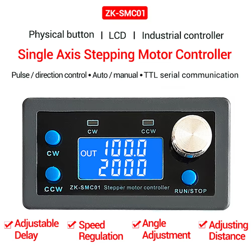 ZK-SMC01 ステッピングモータードライバーとコントローラー DC 5-30V 逆パルス速度制御ボードプログラマブル PLC シリアル通信