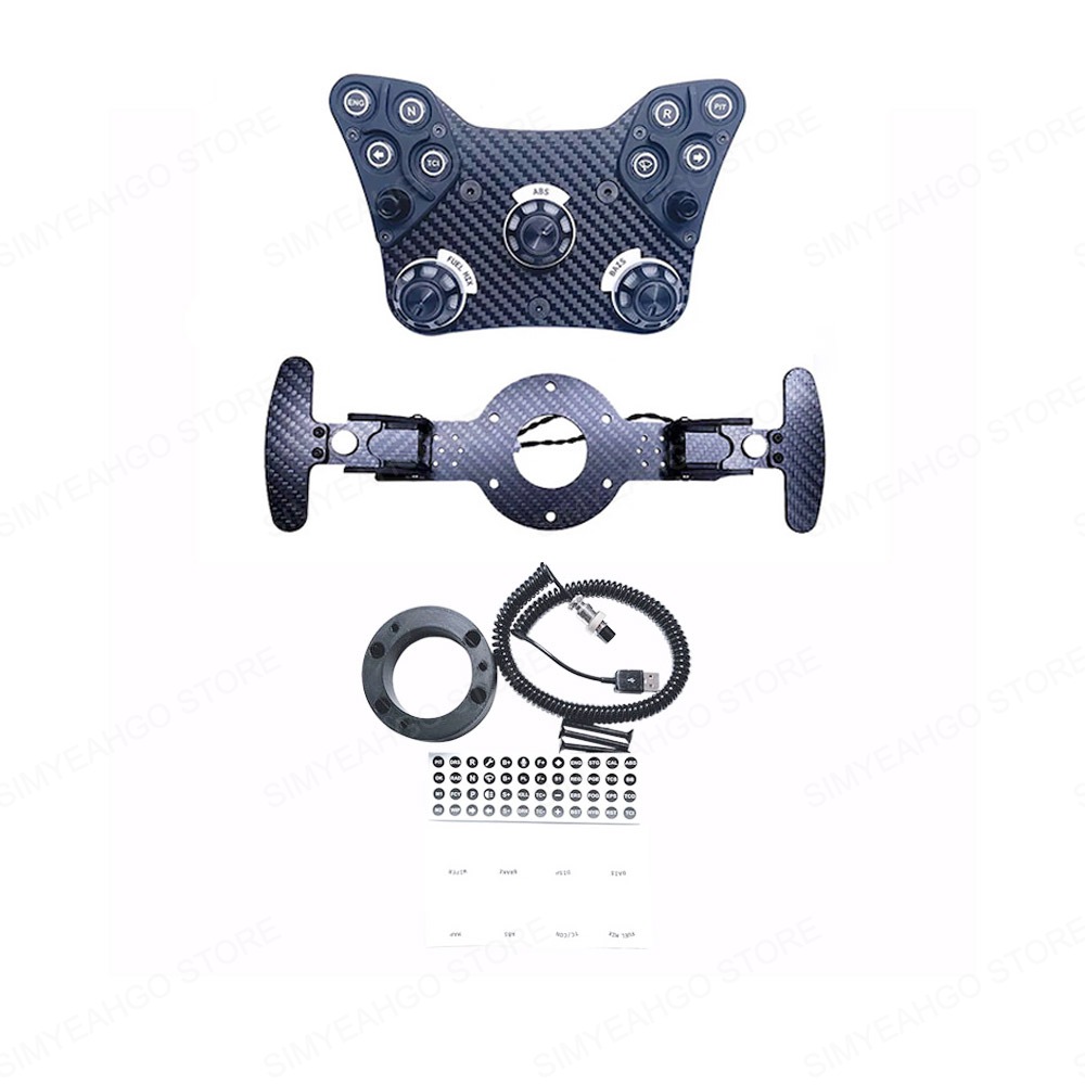 PC 用ラリーハブ Simracing ステアリング ホイール プラグ アンド プレイ ドライブフリー ボタン ボックス Fanatec Logitech MOZA 用のリアルな運転体験