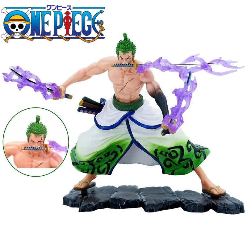 20 センチメートルワンピースアニメ GK ロロノア・ゾロアクションフィギュア PVC コレクション漫画モデル人形ギフトおもちゃ装飾