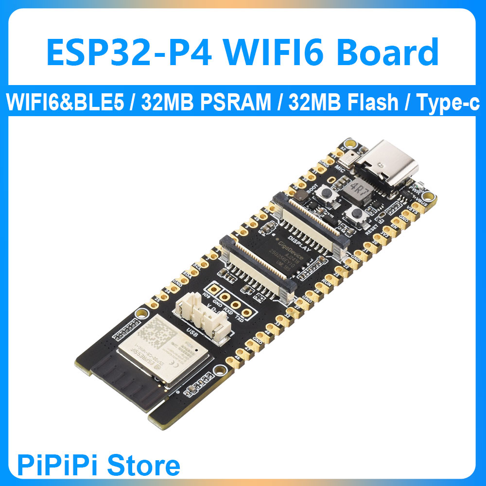 ESP32-P4 開発ボード c6 pico WIFI6 RISC-V MCU 32MB PSRAM 32MB フラッシュディスプレイ/CSI カメラ/オーディオスピーカーマイク AI ディープシーク