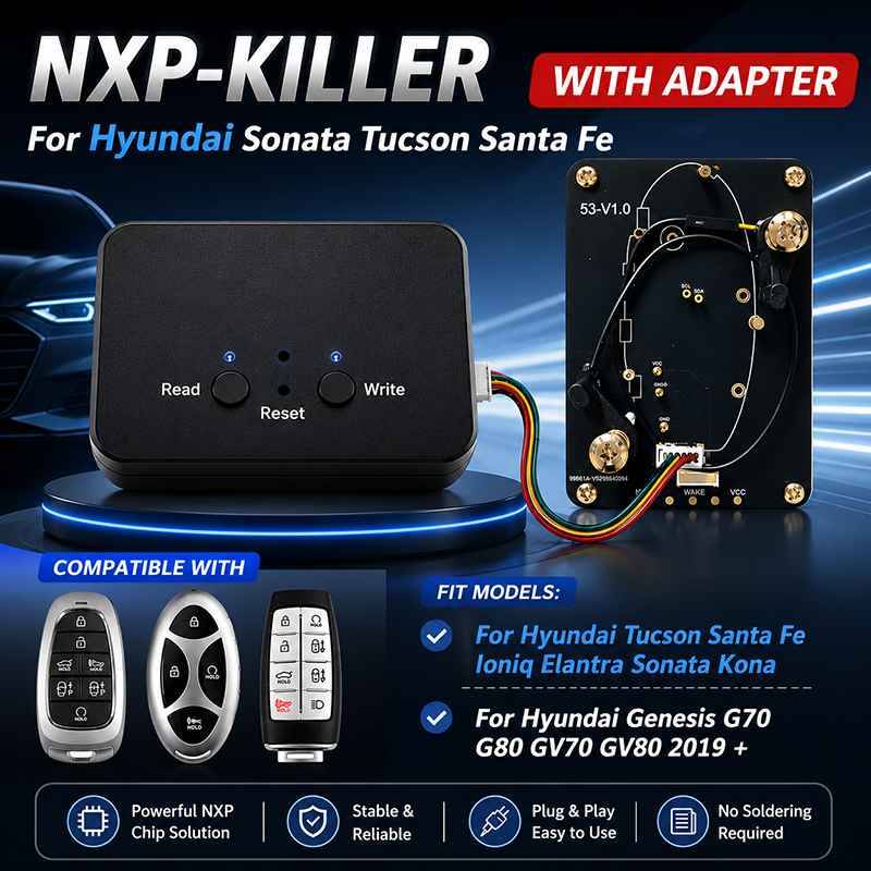 CNP259 NXP-キラーリモートアダプタ追加ユニバーサル Fob コントロールヒュンダイソナタツーソンサンタクルーズサンタフェスタリアジェネシス