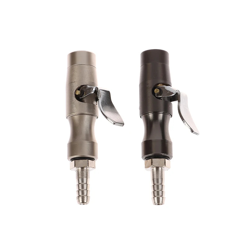 銅セルフロックエアチャック 1/4 "NPT ダブル歯ヘビーデューティロックオンタイヤインフレーターエアコンプレッサーゲージ用