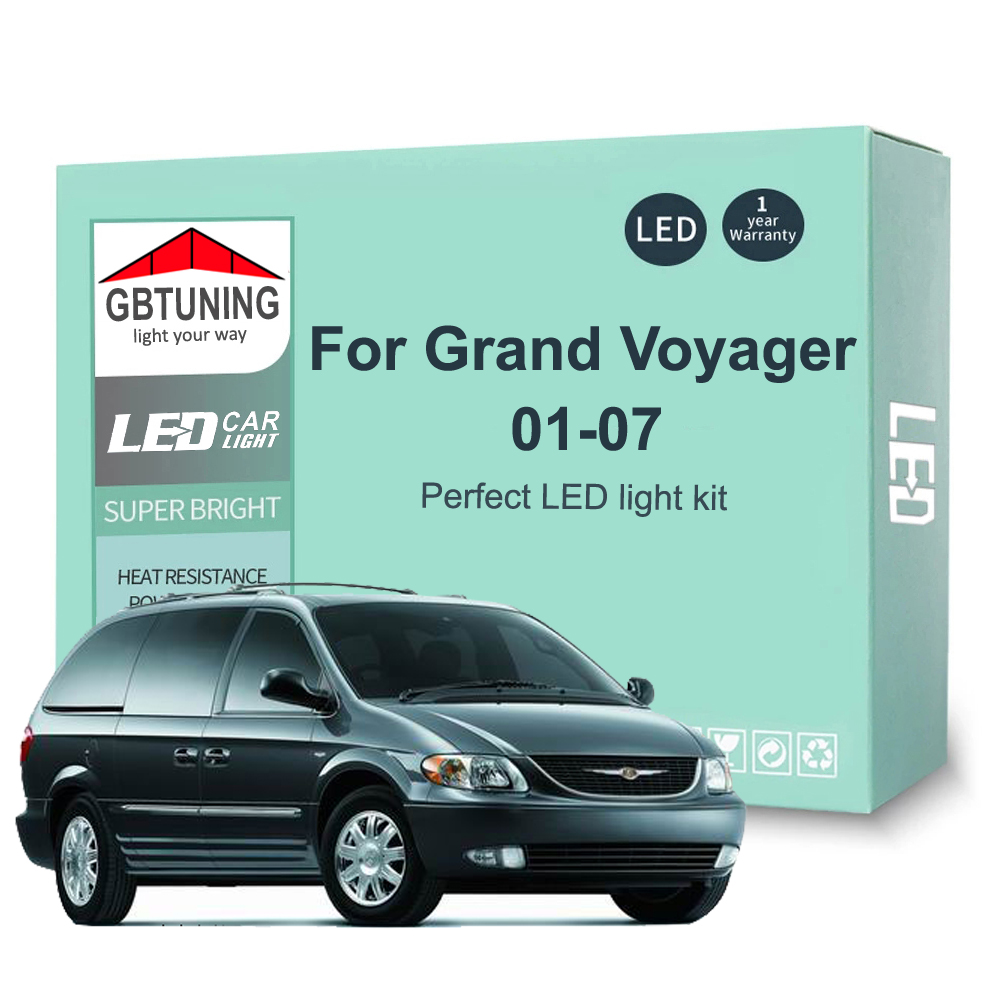17 個車のアクセサリークライスラーグランドボイジャー 2001 2002 2003 2004 2005 2006 2007 Canbus LED インテリアライト電球ツール