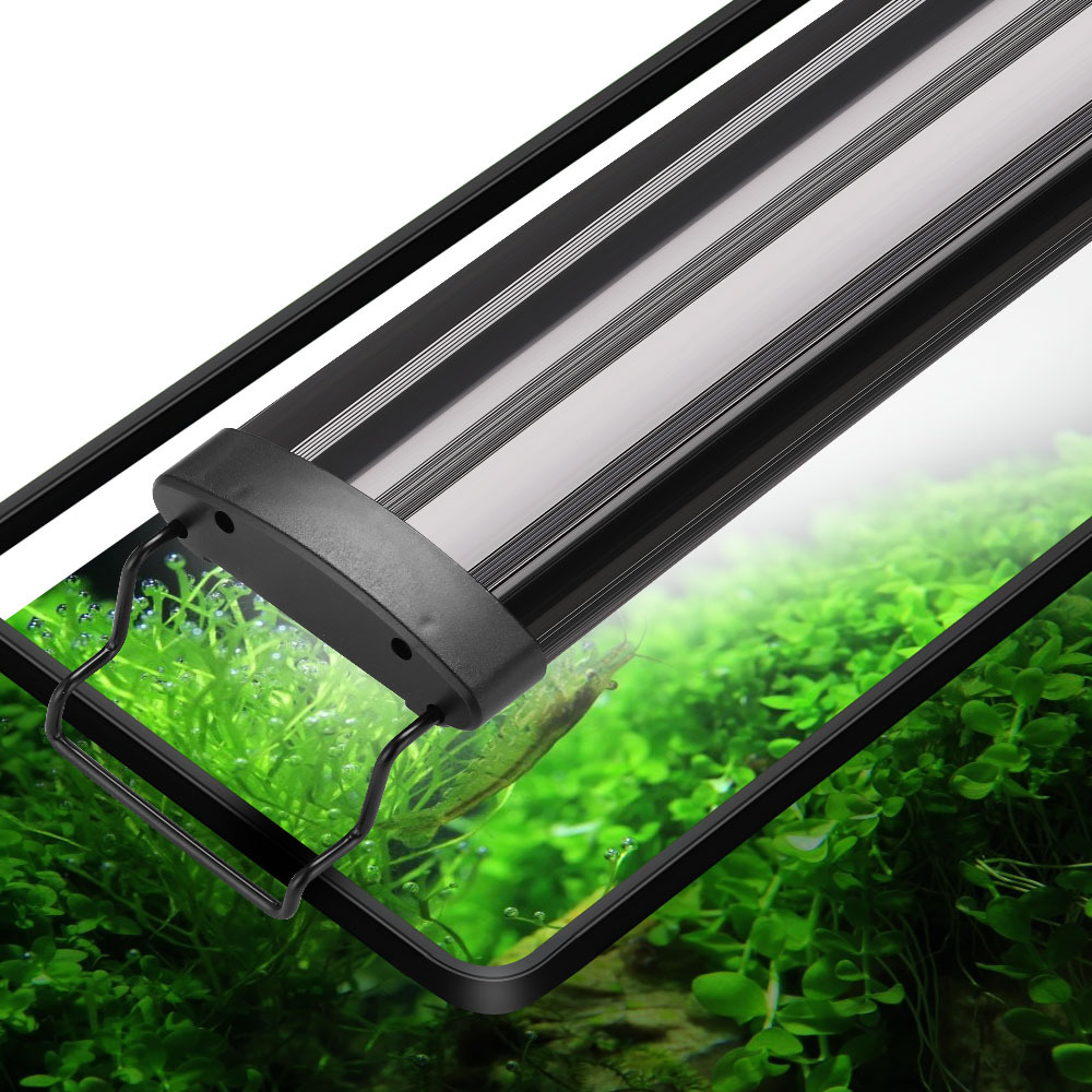 水族館 LED ライトスーパースリム水槽水生植物成長照明防水高輝度クリップランプ RGB LED 31-120 センチメートル水槽用